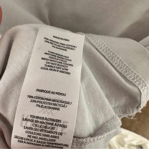 Rhone Element Standard Fit Crewneck Short Sleeve Slate White Pima Tee Size Small - Picture 9 of 9